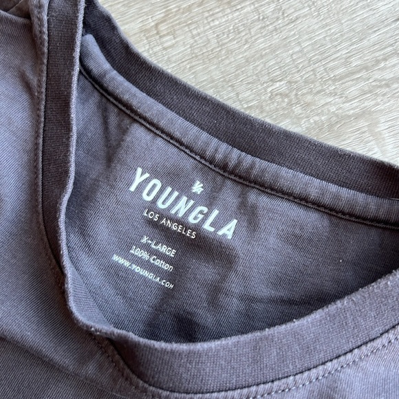 YoungLA - Drop Shoulder Tee - Grey (Size XL) - Picture 3 of 4